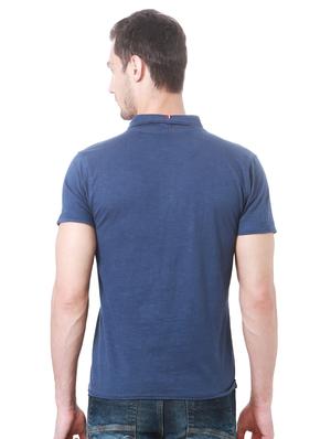 blue cotton polo t-shirt - 15729921 - Standard Image - 2
