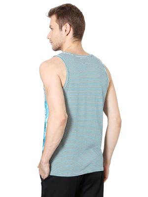 blue cotton blend cut & sew t-shirt - 15729924 - Standard Image - 2