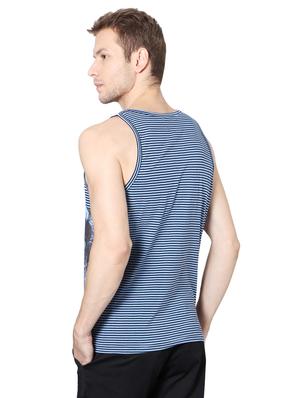 blue cotton blend cut & sew t-shirt - 15729925 - Standard Image - 2