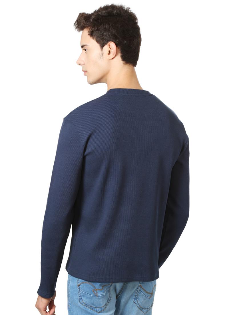 navy blue cotton t-shirt - 15729931 - Zoom Image - 2