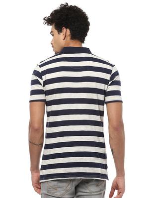 navy blue cotton polo t-shirt - 15729939 - Standard Image - 2