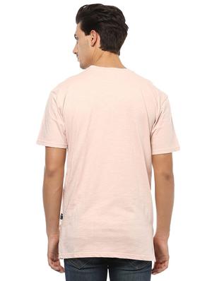peach cotton chest print t-shirt - 15729946 - Standard Image - 2