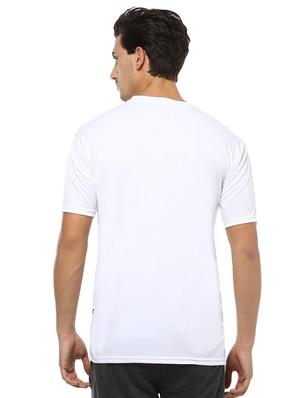 white polyester front print t-shirt - 15729950 - Standard Image - 2