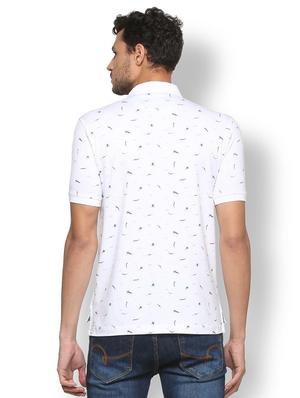 white cotton blend all over print t-shirt - 15729953 - Standard Image - 2