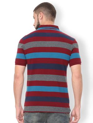 multi colored cotton polo t-shirt - 15729960 - Standard Image - 2