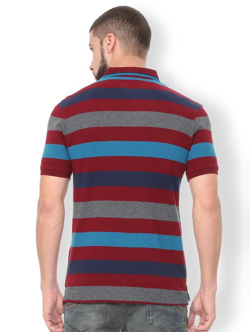 multi colored cotton polo t-shirt - 15729960 - Zoom Image - 2
