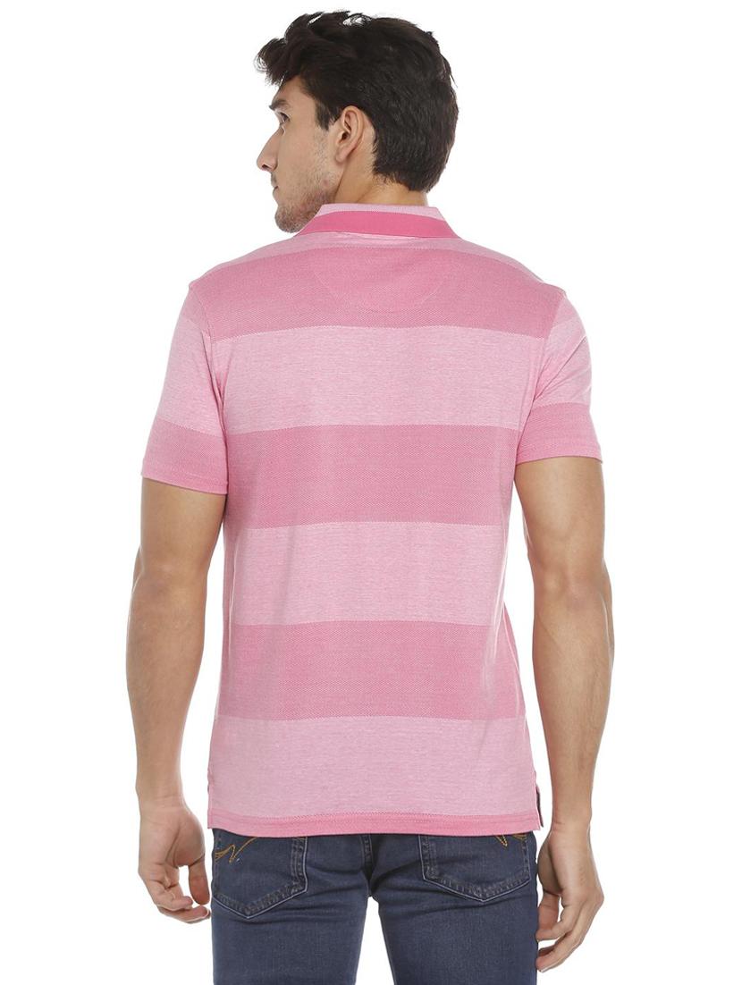 pink cotton polo t-shirt - 15729963 - Zoom Image - 2