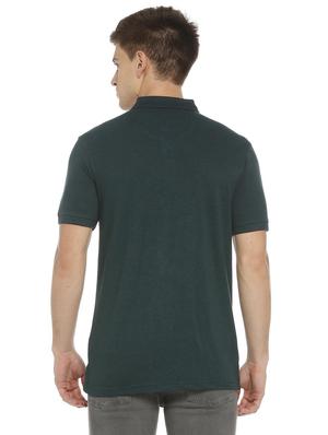 green viscose polo t-shirt - 15729964 - Standard Image - 2