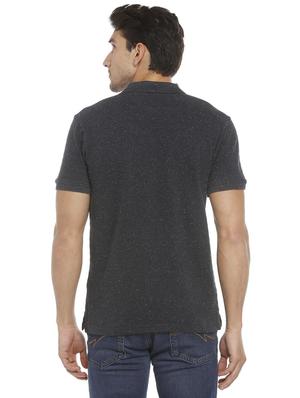 grey cotton blend polo t-shirt - 15729965 - Standard Image - 2
