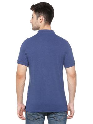blue cotton polo t-shirt - 15729966 - Standard Image - 2