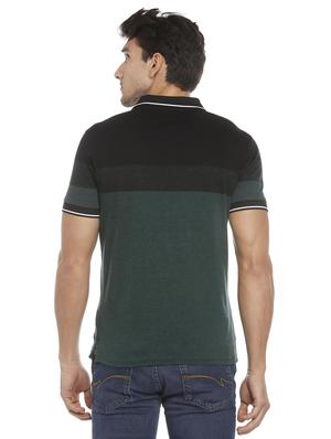 green cotton blend color block t-shirt - 15729967 - Standard Image - 2