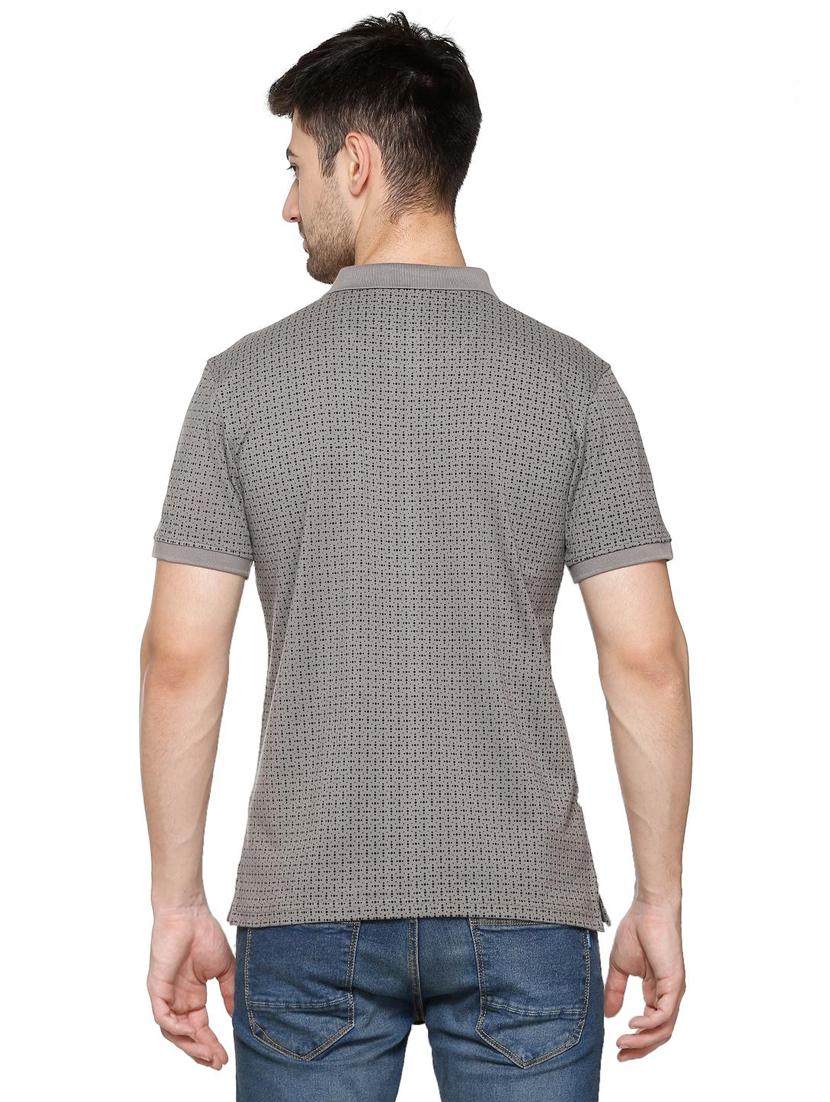 grey cotton all over print t-shirt - 15729970 - Zoom Image - 2