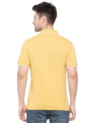 yellow cotton polo t-shirt - 15729971 - Standard Image - 2