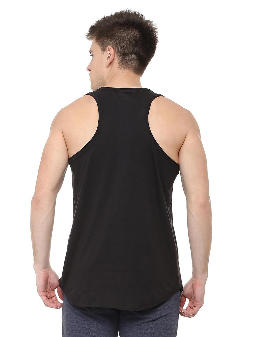 black cotton vest - 15729993 - Zoom Image - 2
