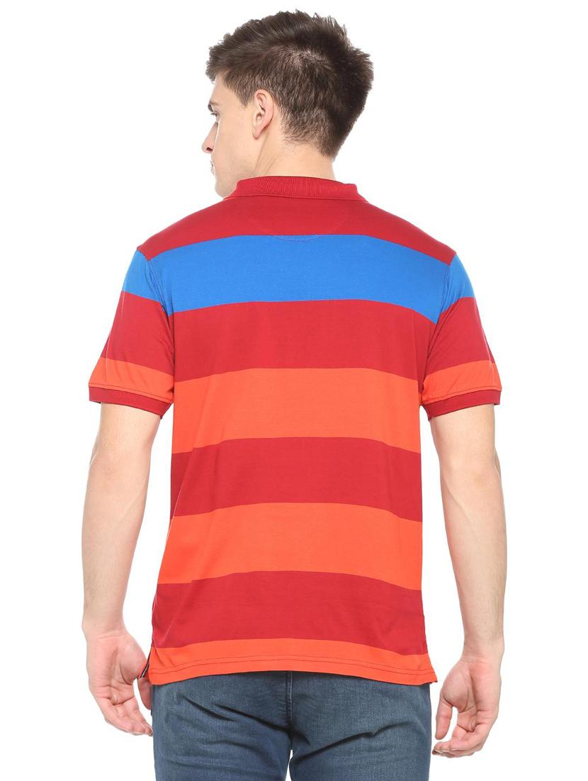multi colored cotton polo t-shirt - 15729996 - Zoom Image - 2