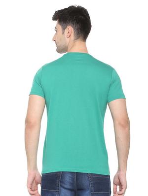 green cotton blend chest print t-shirt - 15730001 - Standard Image - 2