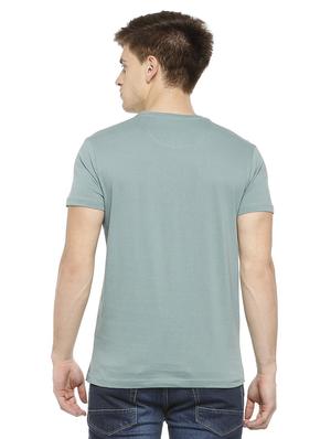 green cotton front print t-shirt - 15730003 - Standard Image - 2