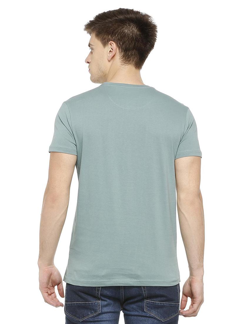 green cotton front print t-shirt - 15730003 - Zoom Image - 2