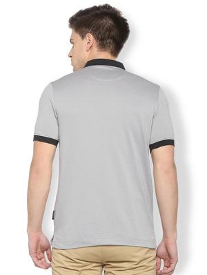 grey cotton blend polo t-shirt - 15730006 - Standard Image - 2