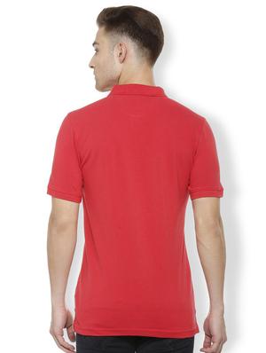red cotton polo t-shirt - 15730011 - Standard Image - 2