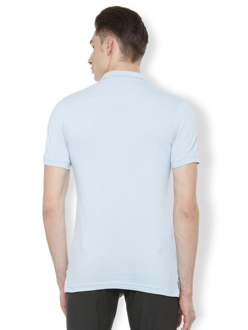 blue cotton polo t-shirt - 15730012 - Zoom Image - 2