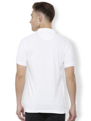 white cotton polo t-shirt - 15730015 - Standard Image - 2