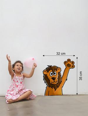 Wall Decals ' Lion ' Wall stickers (PVC Vinyl) Multicolour - 15730180 - Standard Image - 2