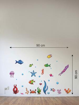 Wall Decals ' Underwater ' Wall stickers (PVC Vinyl) Multicolour - 15730181 - Standard Image - 2
