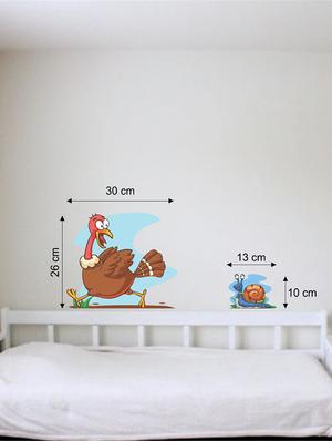 Wall Decals ' Snail n Turkey ' Wall stickers (PVC Vinyl) - 15730183 - Standard Image - 2