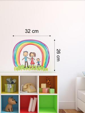 Wall Decals ' Family Sketch ' Wall stickers (PVC Vinyl) - 15730185 - Standard Image - 2