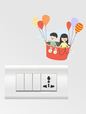Wall Decals ' Color Switch Board Combo No.32 ' Wall stickers (PVC Vinyl) - 15730200 - Standard Image - 2