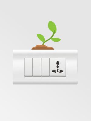 Wall Decals ' Color Switch Board Combo Wall stickers (PVC Vinyl) - 15730204 - Standard Image - 2