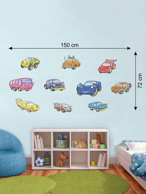 Wall Decals ' Toy Car Colour Decals ' Wall stickers (PVC Vinyl) - 15730213 - Standard Image - 2