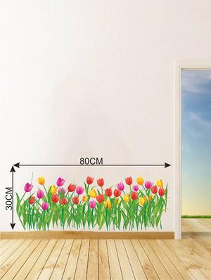 Wall Decals ' Tulip Flowers ' Wall stickers (PVC Vinyl) - 15730218 - Standard Image - 2