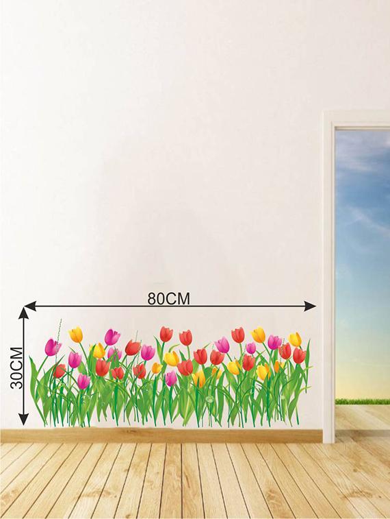 Wall Decals ' Tulip Flowers ' Wall stickers (PVC Vinyl) - 15730218 - Zoom Image - 2