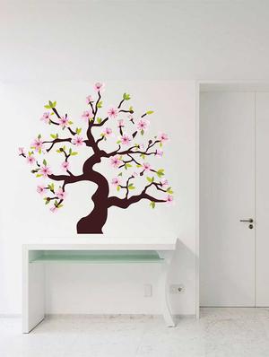 Wall Decals ' Pink Flower Tree Sticker ' Wall stickers (PVC Vinyl) - 15730237 - Standard Image - 2