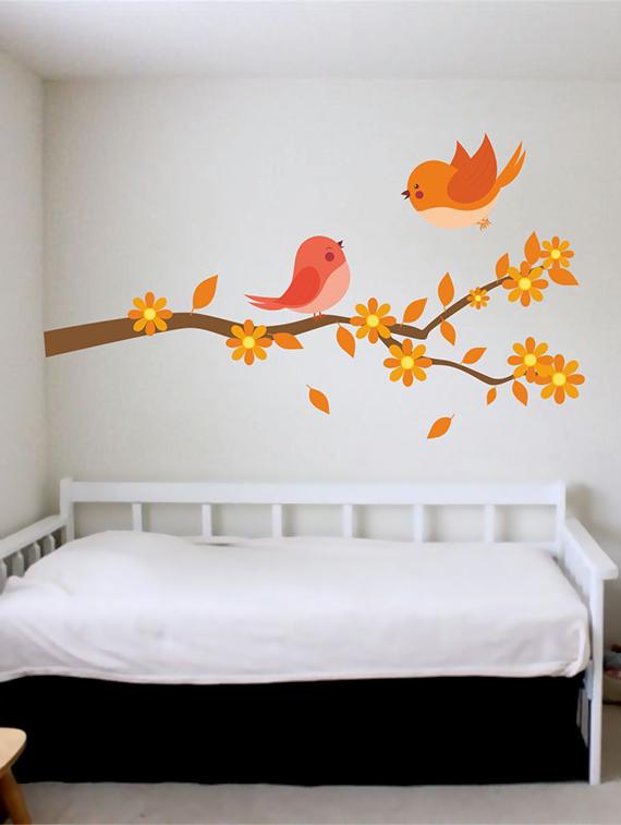 Wall Decals ' Love Birds Sticker ' Wall stickers (PVC Vinyl) - 15730241 - Zoom Image - 2