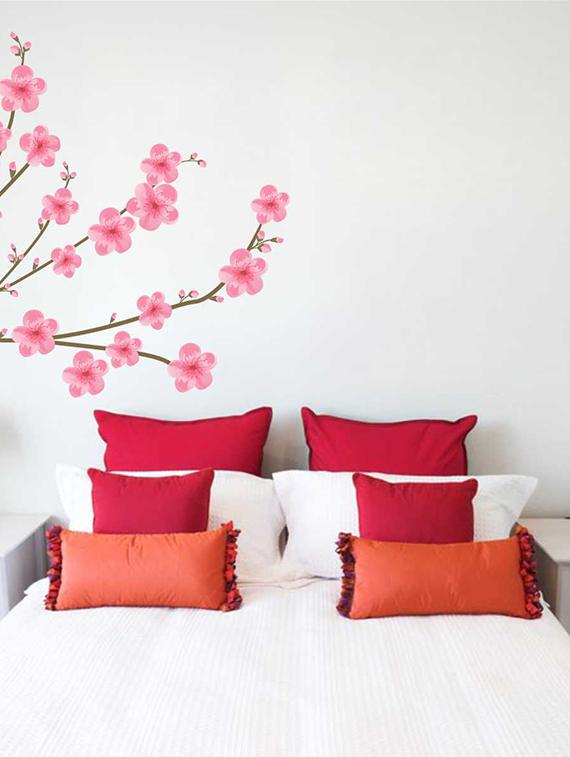 Wall Decals ' Pink Flower Sticker ' Wall stickers (PVC Vinyl) - 15730243 - Zoom Image - 2