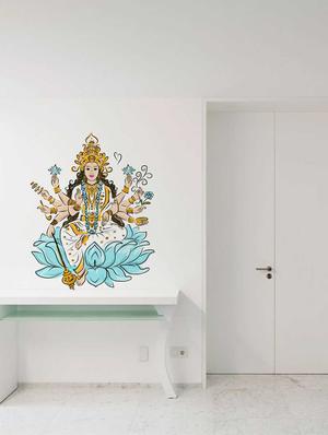 Wall Decals ' Goddess Lakshmi Sticker ' Wall stickers (PVC Vinyl) - 15730244 - Standard Image - 2