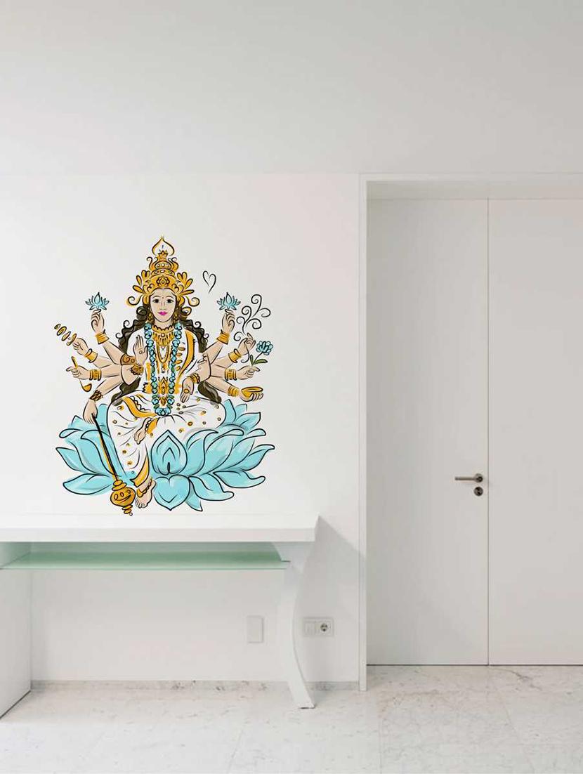 Wall Decals ' Goddess Lakshmi Sticker ' Wall stickers (PVC Vinyl) - 15730244 - Zoom Image - 2