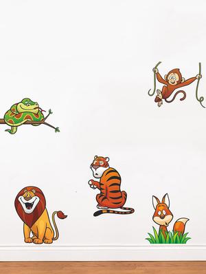 Wall Decals ' Wild Animals Sticker ' Wall stickers (PVC Vinyl) - 15730250 - Standard Image - 2