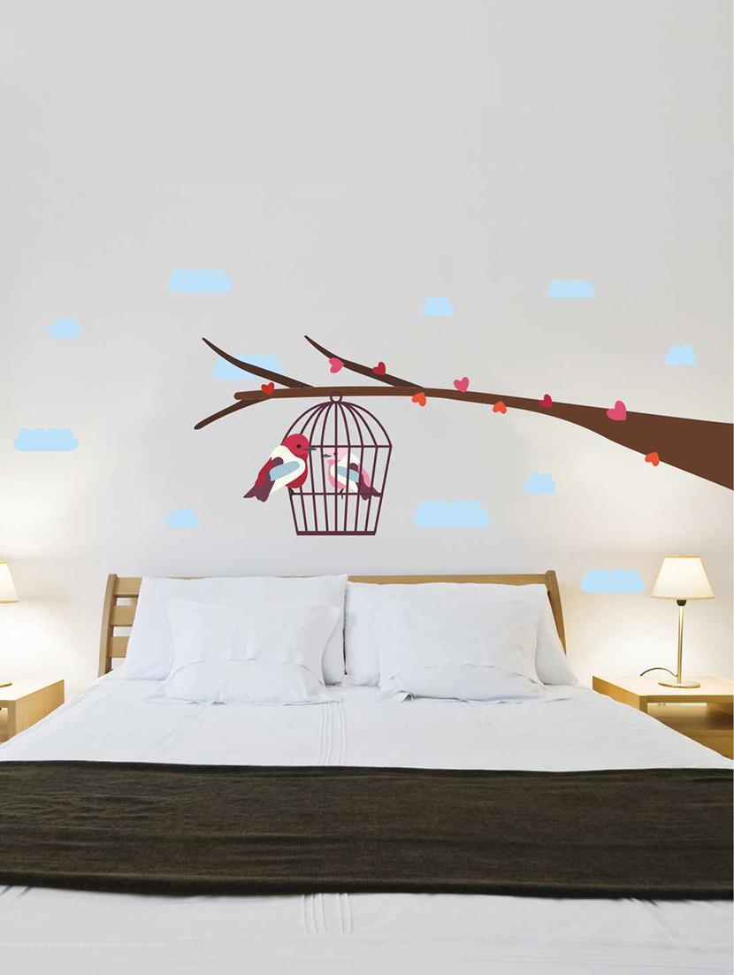 Wall Decals ' Bird Cage ' Wall stickers (PVC Vinyl) - 15730260 - Zoom Image - 2