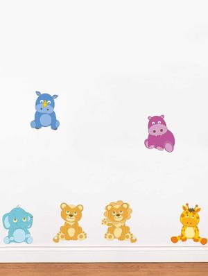 Wall Decals ' Cartoon Animals ' Wall stickers (PVC Vinyl) - 15730263 - Standard Image - 2