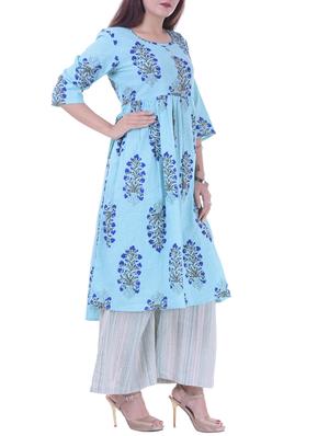 flared printed kurta - 15730288 - Standard Image - 2