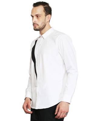 white cotton casual shirt - 15730300 - Standard Image - 2