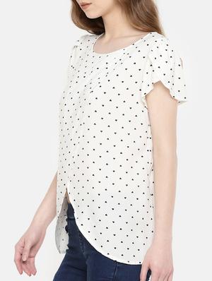 tulip sleeved overlap front top - 15730325 - Standard Image - 2