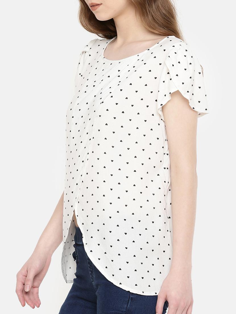 tulip sleeved overlap front top - 15730325 - Zoom Image - 2