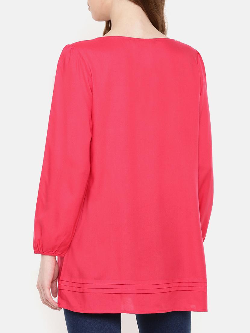 pintuck detail a-line tunic - 15730329 - Zoom Image - 2