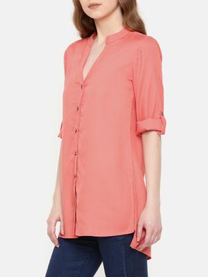 roll up sleeved shirt tunic - 15730333 - Standard Image - 2