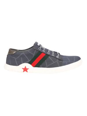grey canvas lace up sneakers - 15730353 - Standard Image - 2